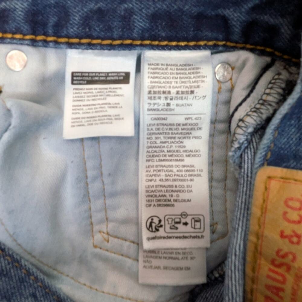 LEVI'S 505 Jeans 5-Pocket Design Zip Fly 2024 - W28 L30 - Picture 5 of 5